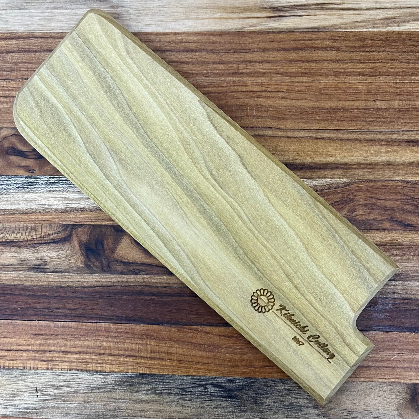 Kikuichi Magnetic Saya 180mm (7") Nakiri w/ Poplar Wood