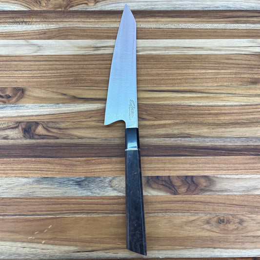 Alfredo Faccipieri ONE 190mm (7.5") Gyuto w/ MagnaCut & Stabilized Deep Black Maple Handle