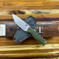Benchmade Steep Country 3.54" Fixed Blade w/ Dark Olive Textured Handle & Sheath