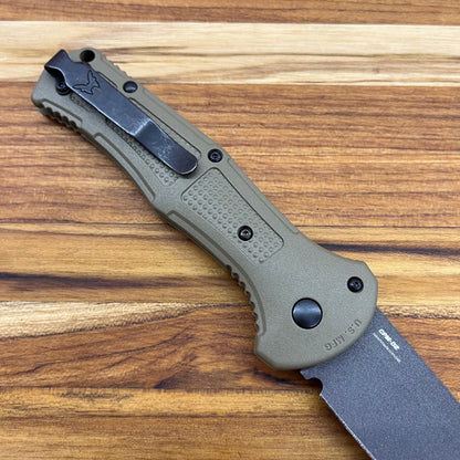 Benchmade Claymore 3.5" Auto w/ Foliage Green Grivory Handle