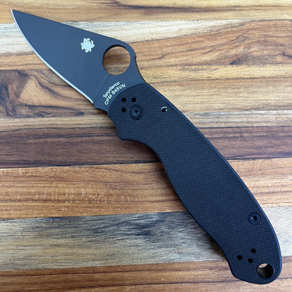 Spyderco Paramilitary 3 3" Folding Knife All Black