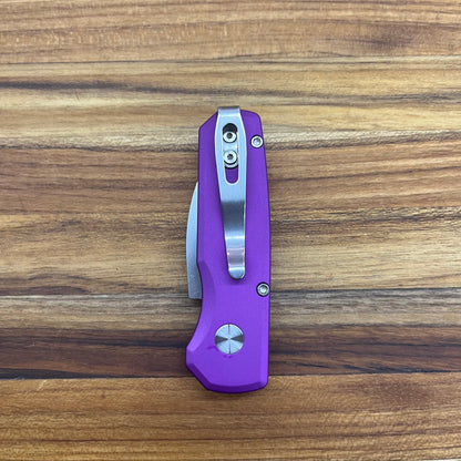 Pro-Tech Runt 5 2" Auto w/ Wharncliffe Blade & Purple Aluminum Handle