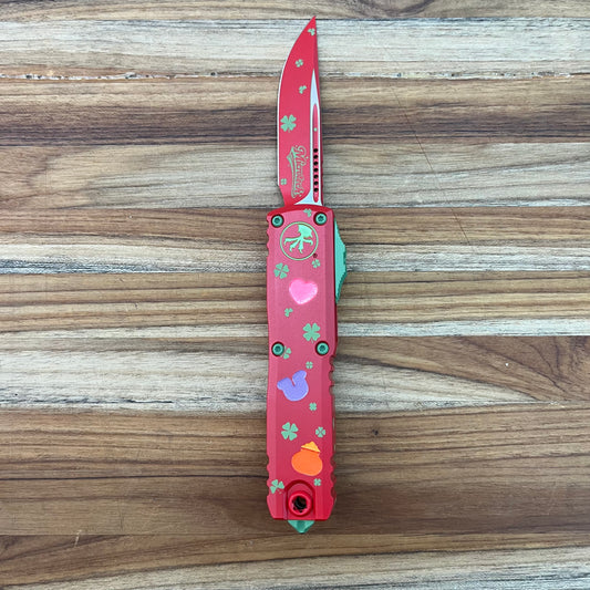 Microtech Signature Series UTX-85 GEN IV S/E 3.11" OTF Auto w/ St. Patrick's Day Handle
