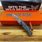 Benchmade Mini Adira 3.25” P/S Folding Knife w/ Depth Blue Grivory Handle