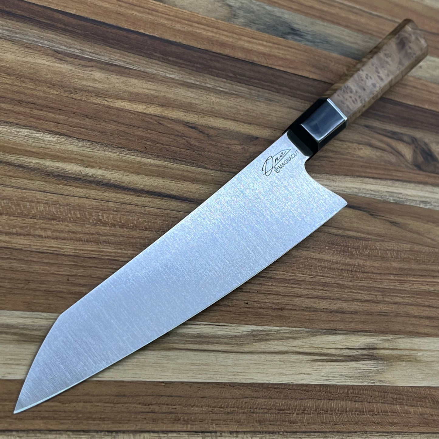 Alfredo Faccipieri ONE 190mm (7.5") Gyuto w/ MagnaCut & Stabilized Alder Burl Handle