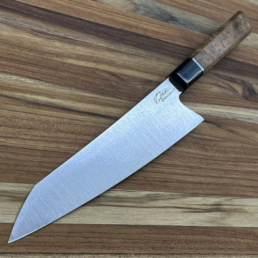 Alfredo Faccipieri ONE 190mm (7.5") Gyuto w/ MagnaCut & Stabilized Alder Burl Handle