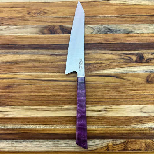 Alfredo Faccipieri ONE 200mm (7.75") Gyuto w/ Purple Quilted Maple Handle