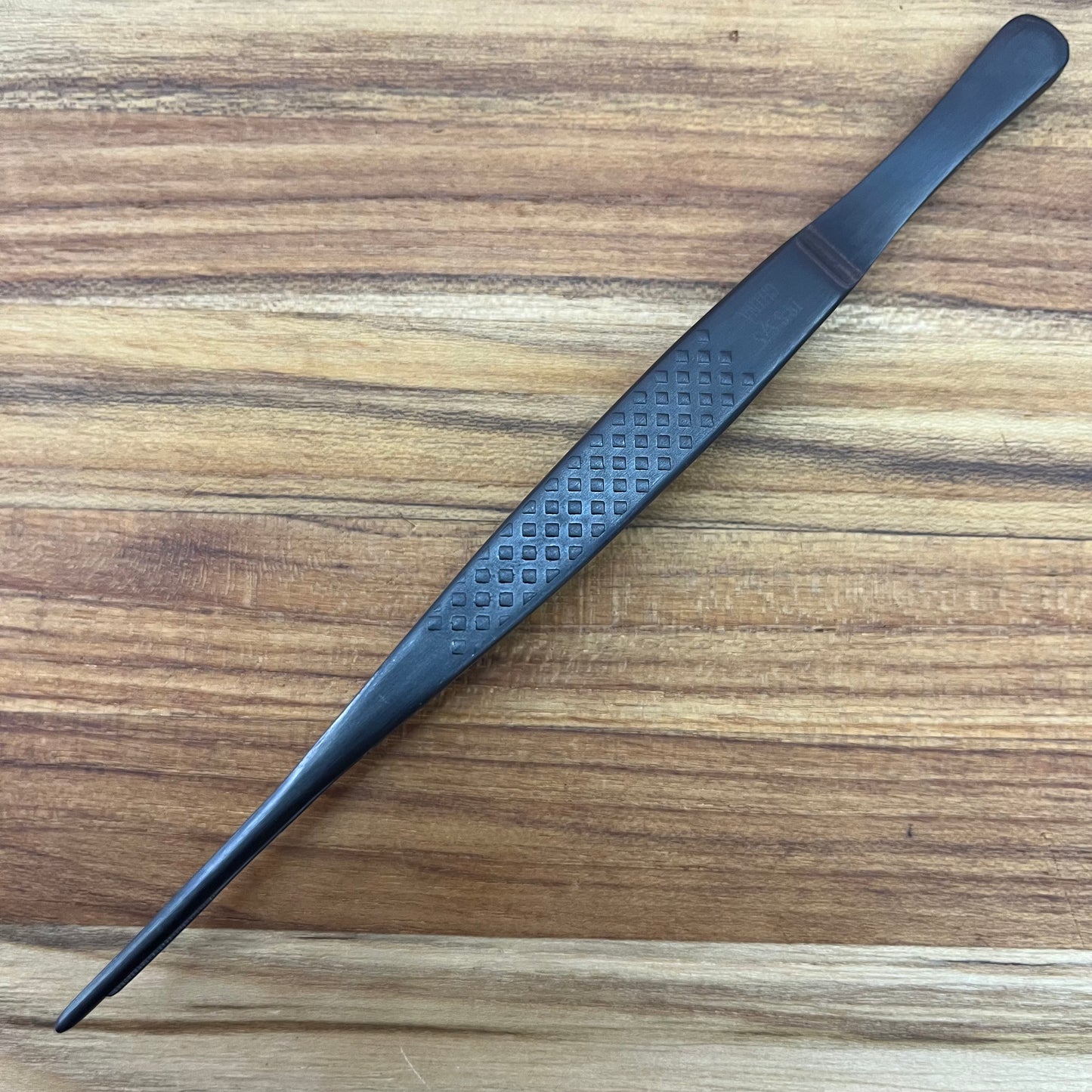 *DISCONTINUED* Mercer Tool Precision Plus 6.25" Matte Black Straight Plating Tong w/Fine Tip