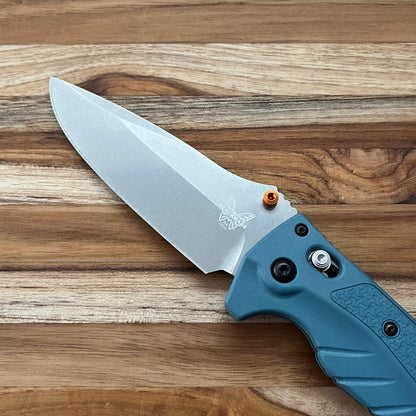 Benchmade Adira 3.6" Folding Knife w/ Depth Blue Grivory