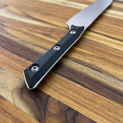 Microtech Culinary 6" Utility Knife w/ Black G10 Handle