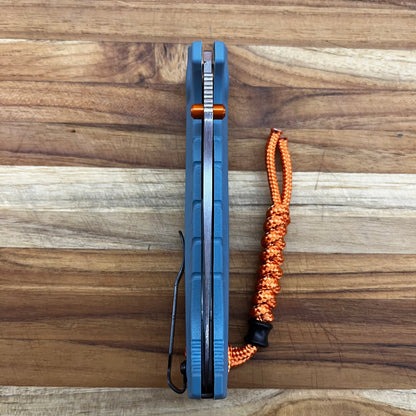 Benchmade Adira 3.5” Folding Knife w/ P/S Depth Blue Grivory Handle