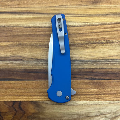 Pro-Tech Malibu 3.25" Flipping Knife w/ Wharncliffe Blade & Blue Aluminum Handle