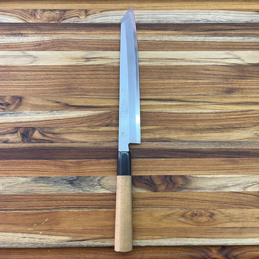 Kikuichi Kokaji White Carbon 240mm Yanagi w/ Saya