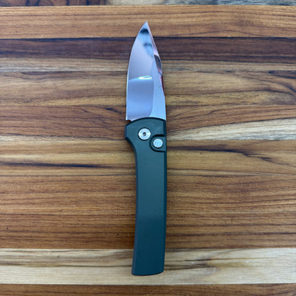 Pro-Tech 2026 Chavez Scapegoat Compact Custom 003 3" Auto w/ Green Aluminum Handle