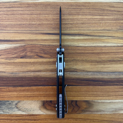 Microtech MSI Mini 3" Folding Knife w/ Black Frag Aluminum Handle