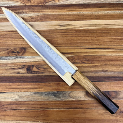 Kikuichi Magnetic Saya 240mm (9.5") Sujihiki w/ Poplar Wood