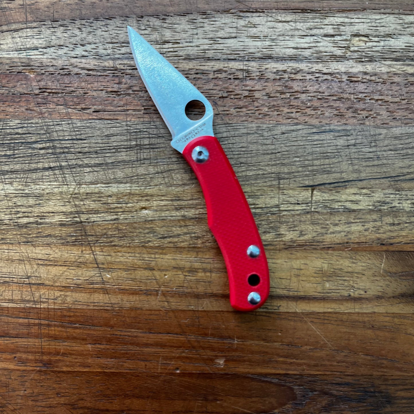 Spyderco Bug 1" Folding Knife w/ Red Handle