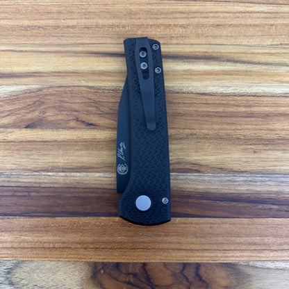 Pro-Tech Chavez Scapegoat Compact 3" Auto w/ MagnaMax & Black Carbide Textured Aluminum Handle