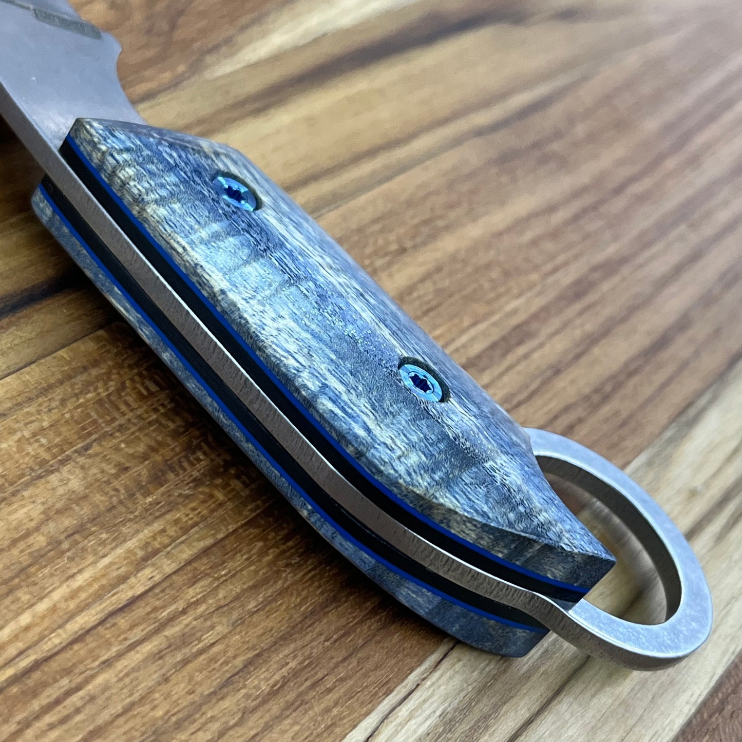 Meglio Blade Show Semi-Custom 2" MagnaCut Karambit w/ Blue Primavera Handle & Kydex Sheath