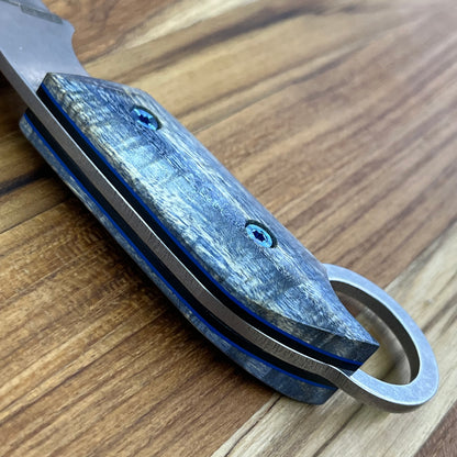 Meglio Blade Show Semi-Custom 2" MagnaCut Karambit w/ Blue Primavera Handle & Kydex Sheath