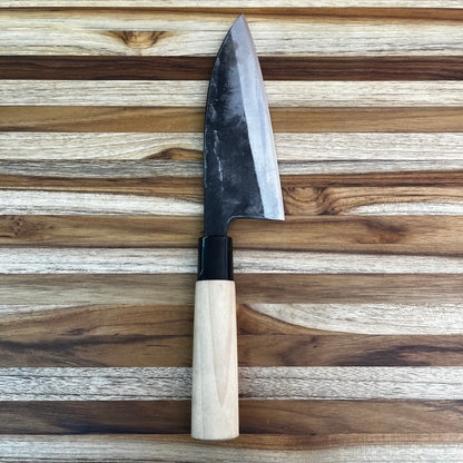 Tosa Kusakichi 165mm Kurouchi Double Beveled Deba