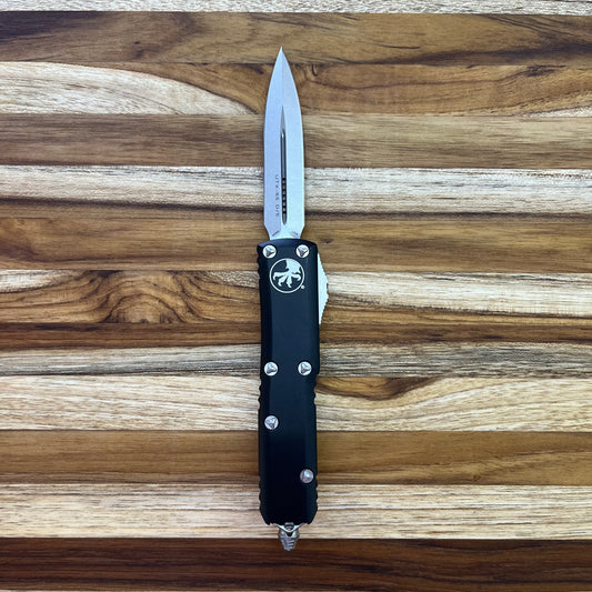 Microtech UTX-85 D/E 3.11" Stonewash OTF Auto w/ Black Handle