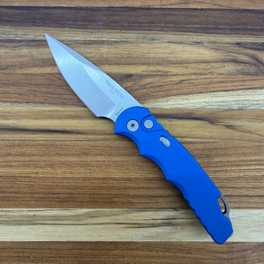 Pro-Tech TR-5 3.25" Auto w/ Blue Handle