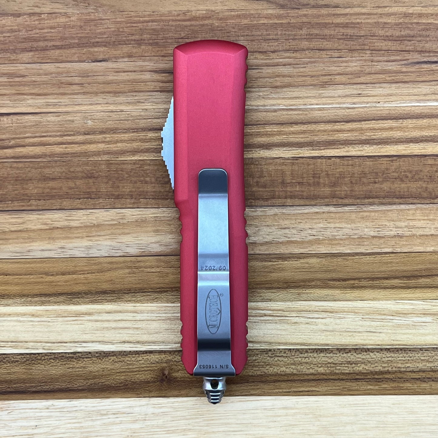 Microtech UTX-85 T/E 3" OTF w/ Red Aluminum Handle