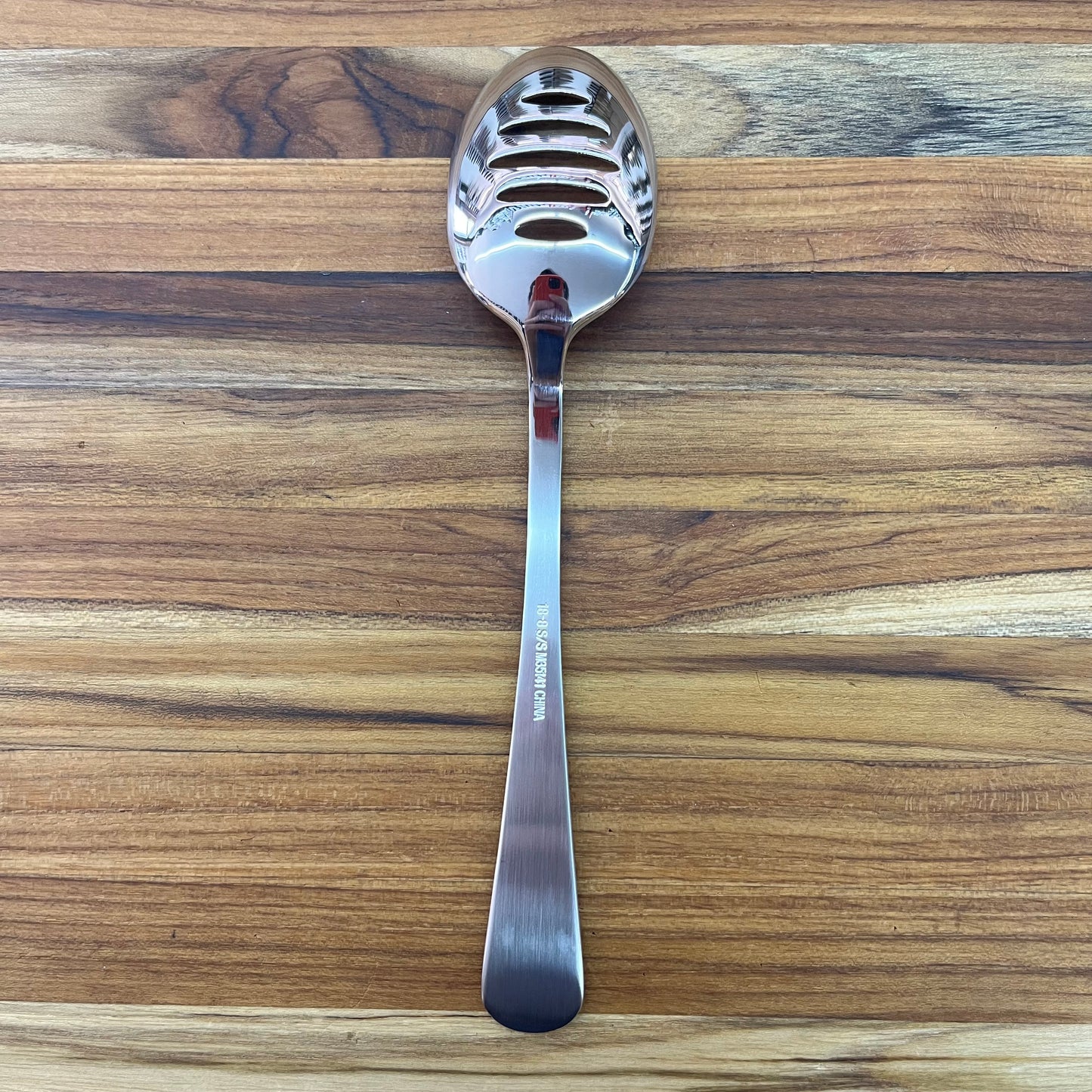 Mercer Tool 8" Satin Slotted Bowl Plating Spoon