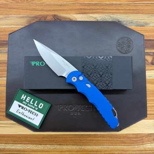Pro-Tech TR-5 3.25" Auto w/ Blue Handle