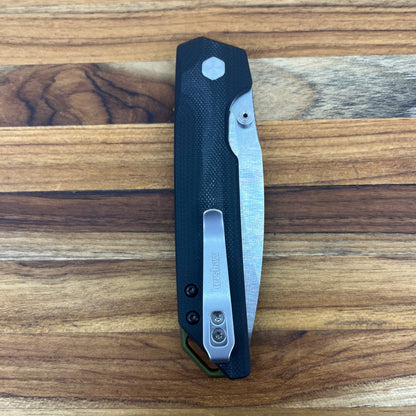 Kershaw Iridium Button Lock 3.5" Folding Knife w/ Black G10 Handle
