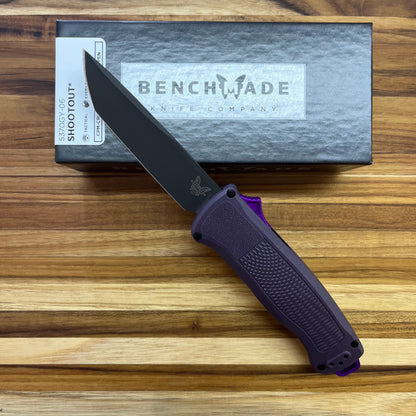 Benchmade Shootout 3.5" OTF w/ Dark Purple Grivory Handle