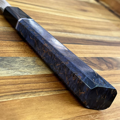 Alfredo Faccipieri ONE 190mm (7.5") Gyuto w/ MagnaCut & Stabilized Blue Karelian Birchwood Handle