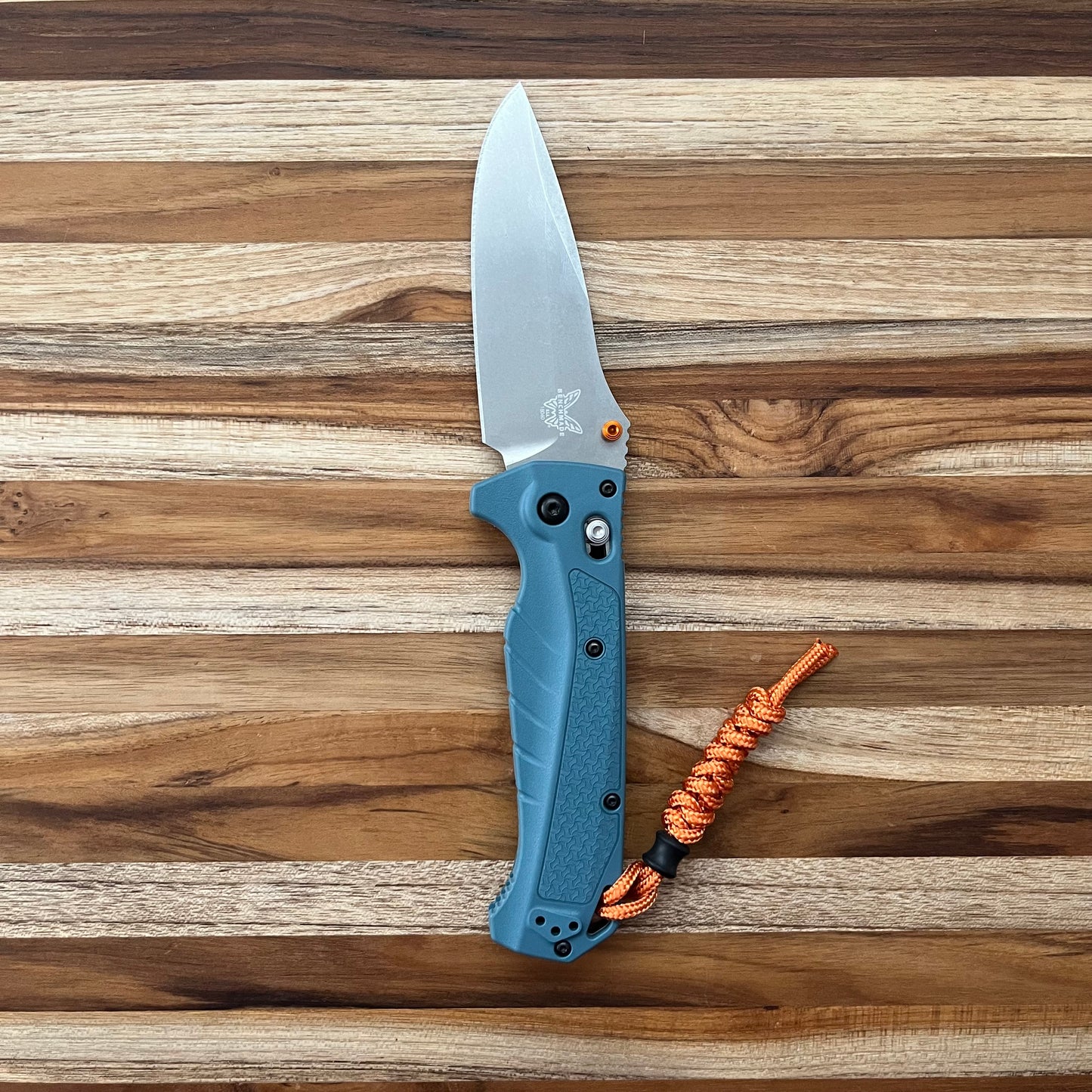 Benchmade Adira 3.6" Folding Knife w/ Depth Blue Grivory