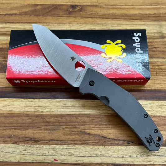 Spyderco SpydieChef Grey Titanium Folder