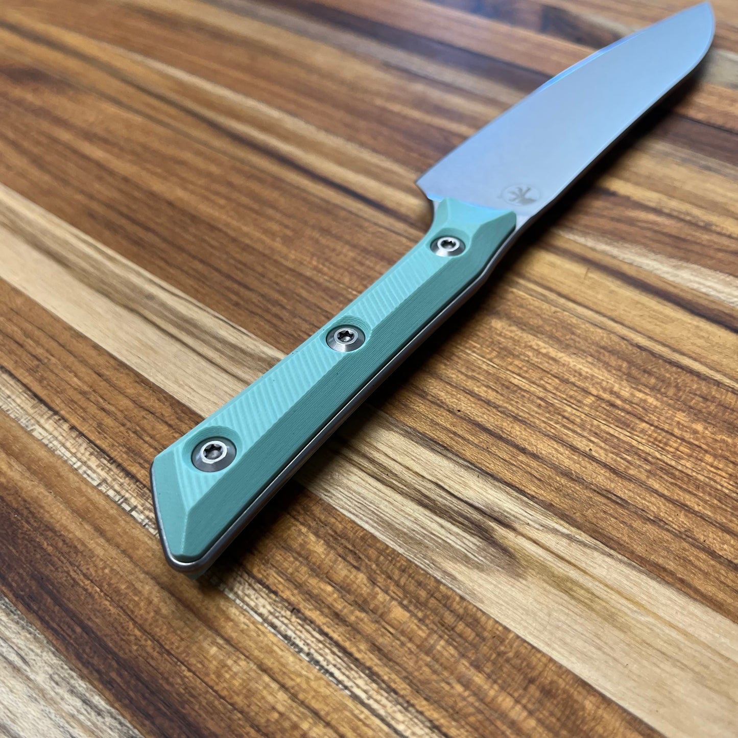 Microtech Culinary 6" Utility Knife w/ Caribbean Blue G10 Handle