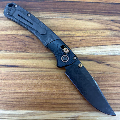 Benchmade Limited Edition Mini Crooked River 3.5" Folding Knife w/ Textured Aluminum & Carbon Fiber Handle