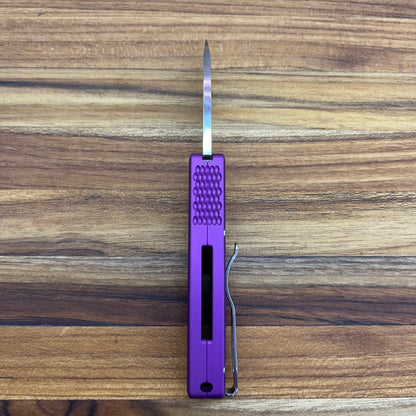 Pro-Tech Runt 5 2" Auto w/ Wharncliffe Blade & Purple Aluminum Handle