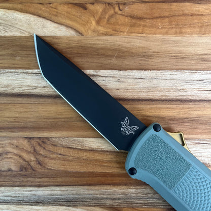 Benchmade Shootout 3.5" OTF w/ Sage Green Handle