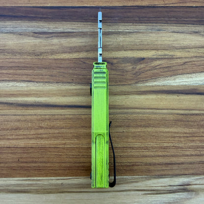 Reate Exo-U Gravity 2.5" Utility Knife w/ Distressed Green Handle