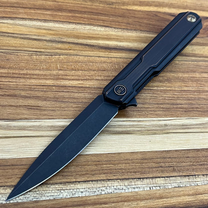 WE Knife Peer 3.5" Flipping Knife w/ Black Titanium & Copper Handle