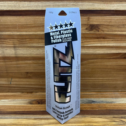 Flitz Paste Polish for Metals, Fiberglass, Plastic & Paint - 5.29 oz. Boxed Tube