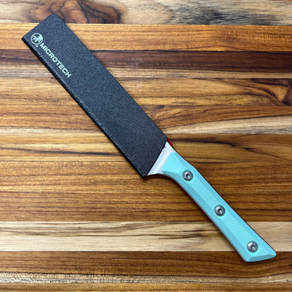 Microtech Culinary 6" Utility Knife w/ Caribbean Blue G10 Handle