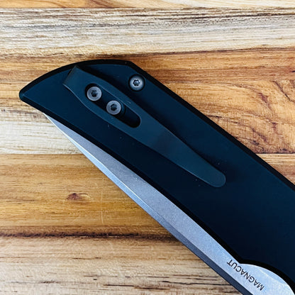Pro-Tech Mordax 3.5" Flipping Knife w/ Black Aluminum Handle