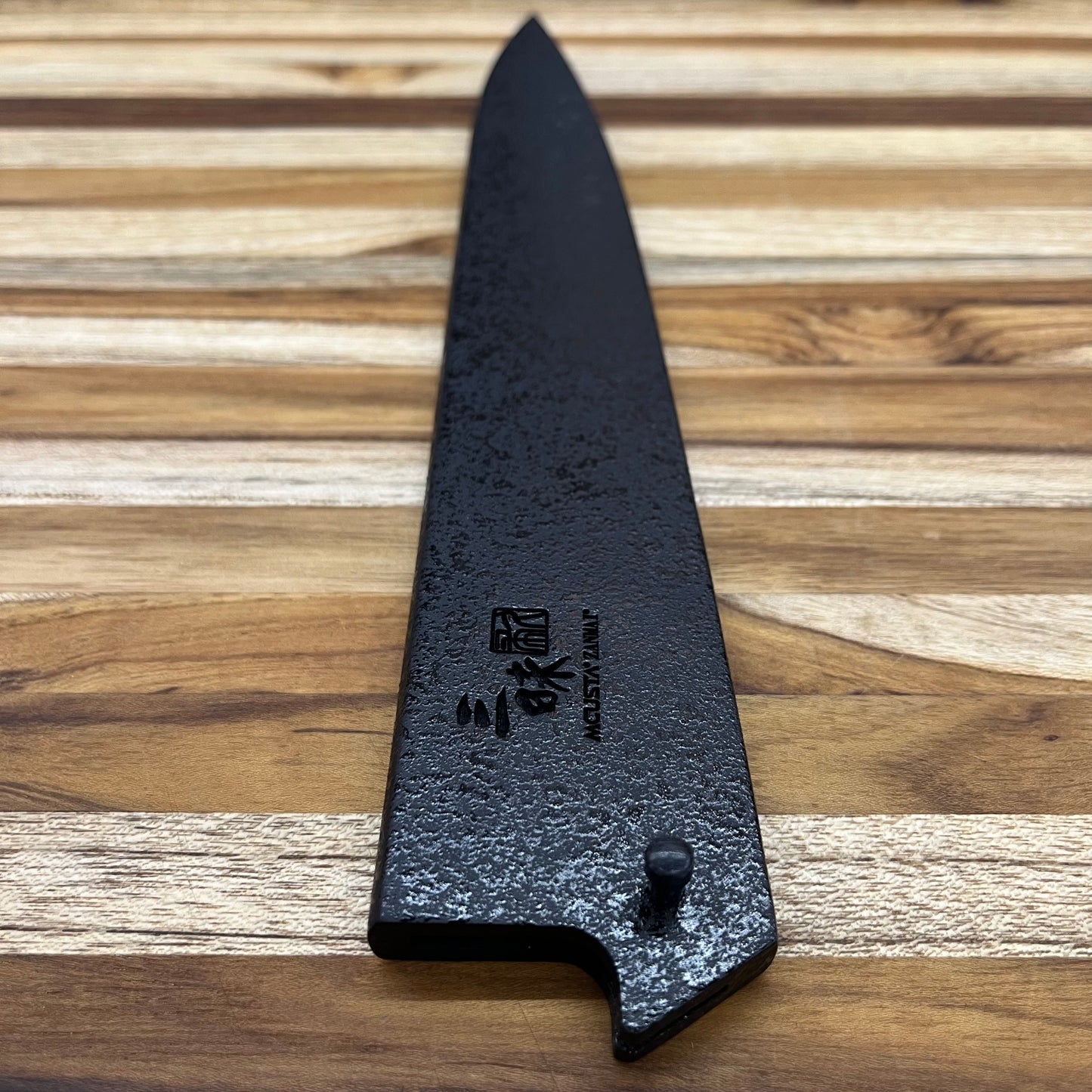 Mcusta Zanmai Black Lacquer 240mm (9.5") Sujihiki Saya w/ Pin