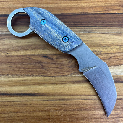 Meglio Blade Show Semi-Custom 2" MagnaCut Karambit w/ Blue Primavera Handle & Kydex Sheath