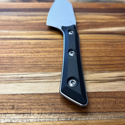 Microtech Culinary 4.2" Santoku w/ Black G10 Handle