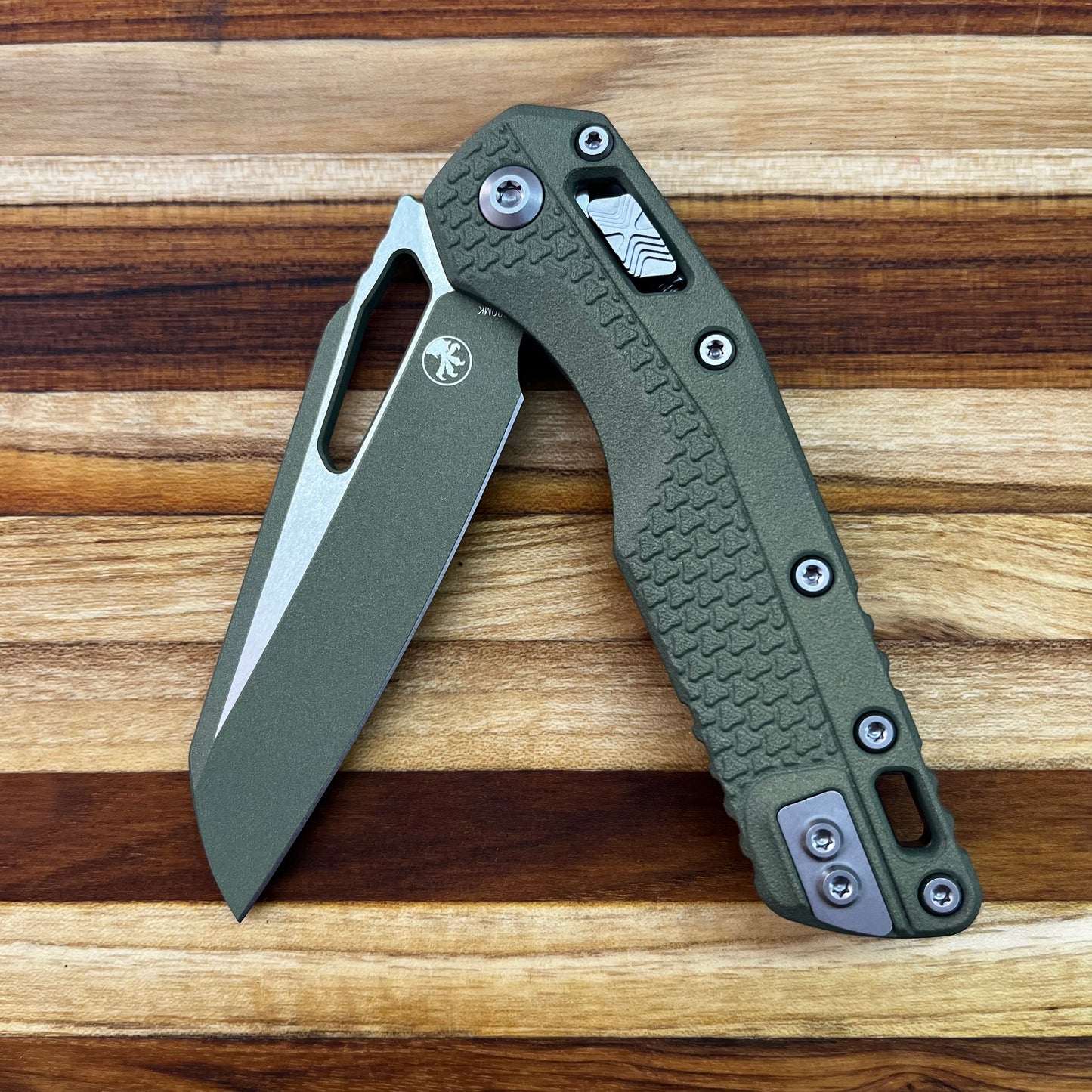 Microtech MSI 4" Folding Knife w/ Vintage Green Blade