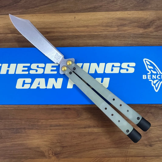 Benchmade Necron 4.5" Bali-Song w/ Jade G10 Handle