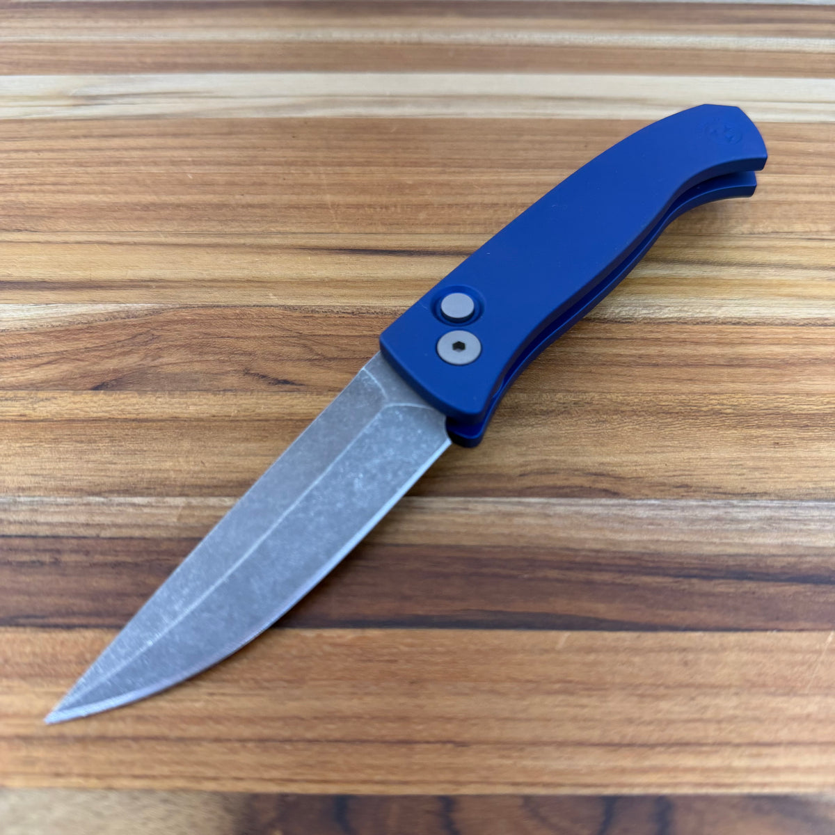 Pro-Tech Brend Classic 3" Auto w/ Blue Aluminum Handle